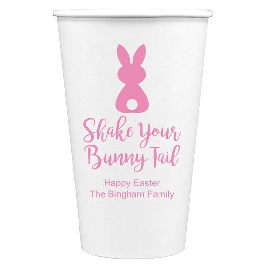 Shake Your Bunny Tail Paper Coffee Cups